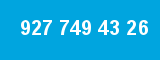 927 749 43 26 927 749 43 26